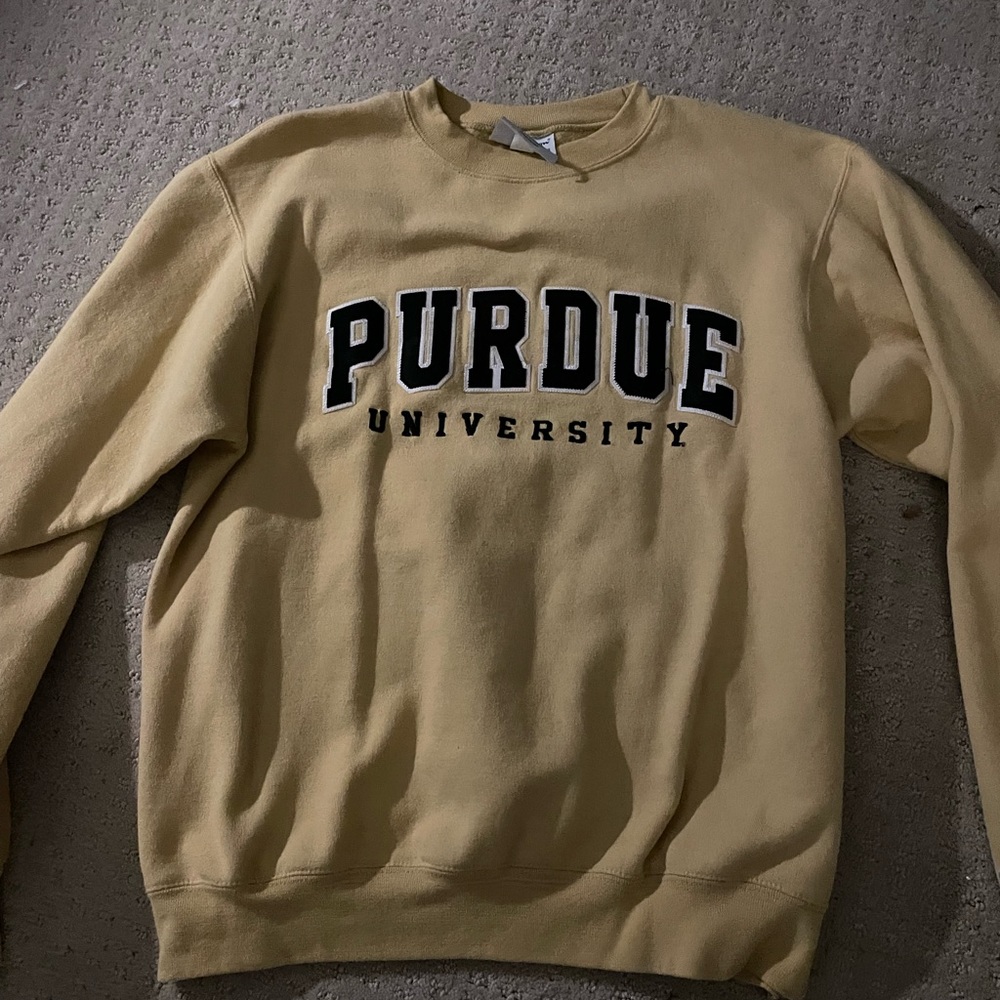 Purdue hoodie, no hood, small womens, champion